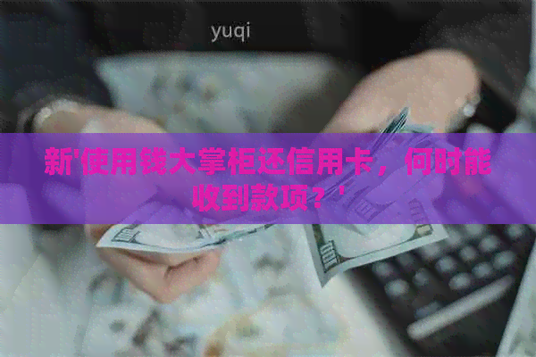 新'使用钱大掌柜还信用卡，何时能收到款项？'