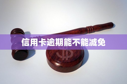 信用卡逾期能不能减免(信用卡逾期被建设银行起诉)